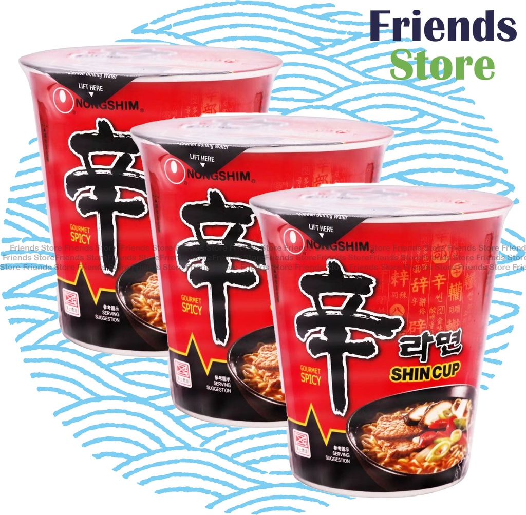 [4000961M] Nong Shim - Shin Ramen - Cup Noodle (65g X 3)