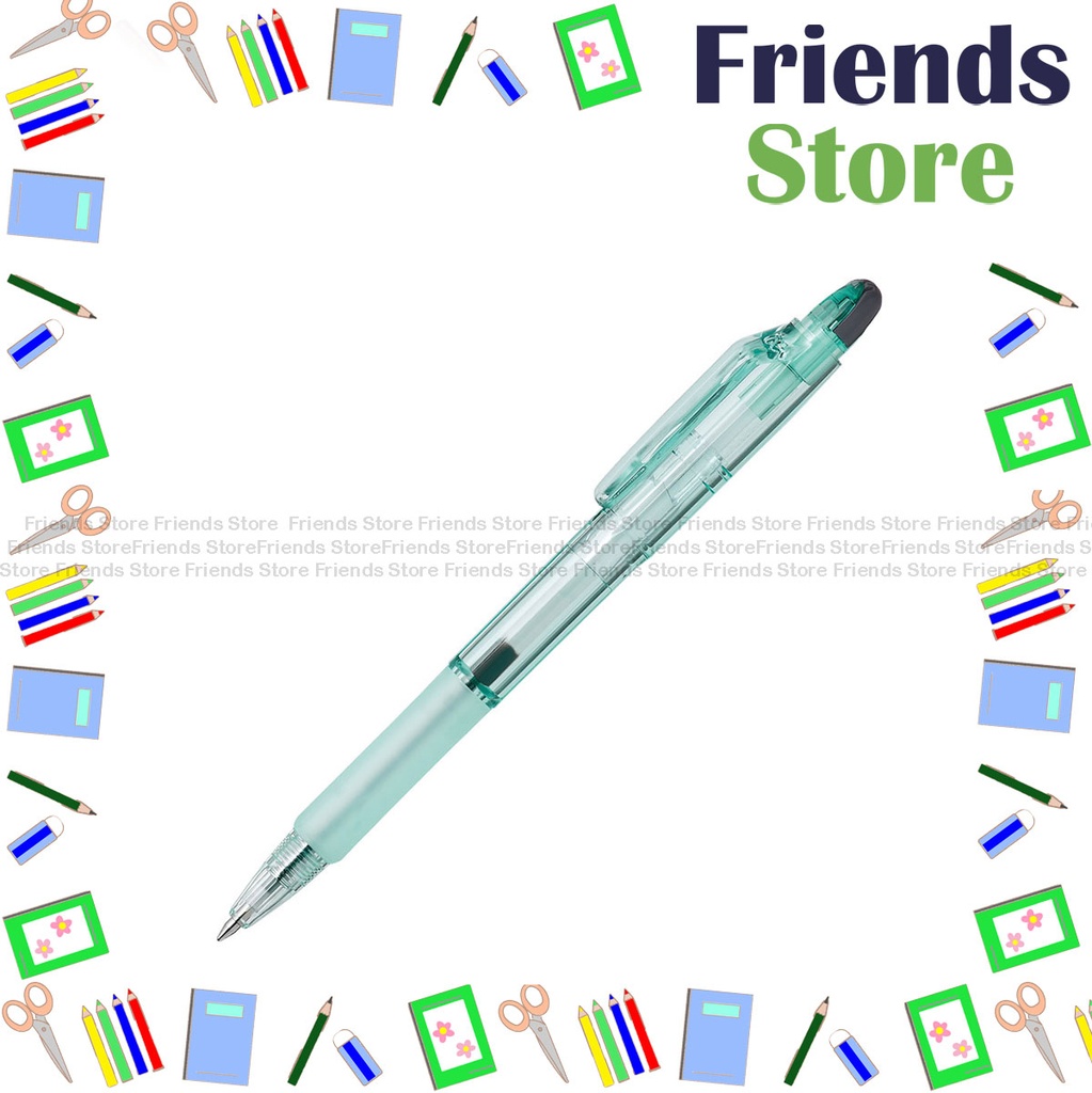 日本斑馬 - JIM KNOCK 環保 透明淺綠色筆桿 0.7mm真美原子筆 BI-KRB-OBG‧ 墨水顏色︰Black