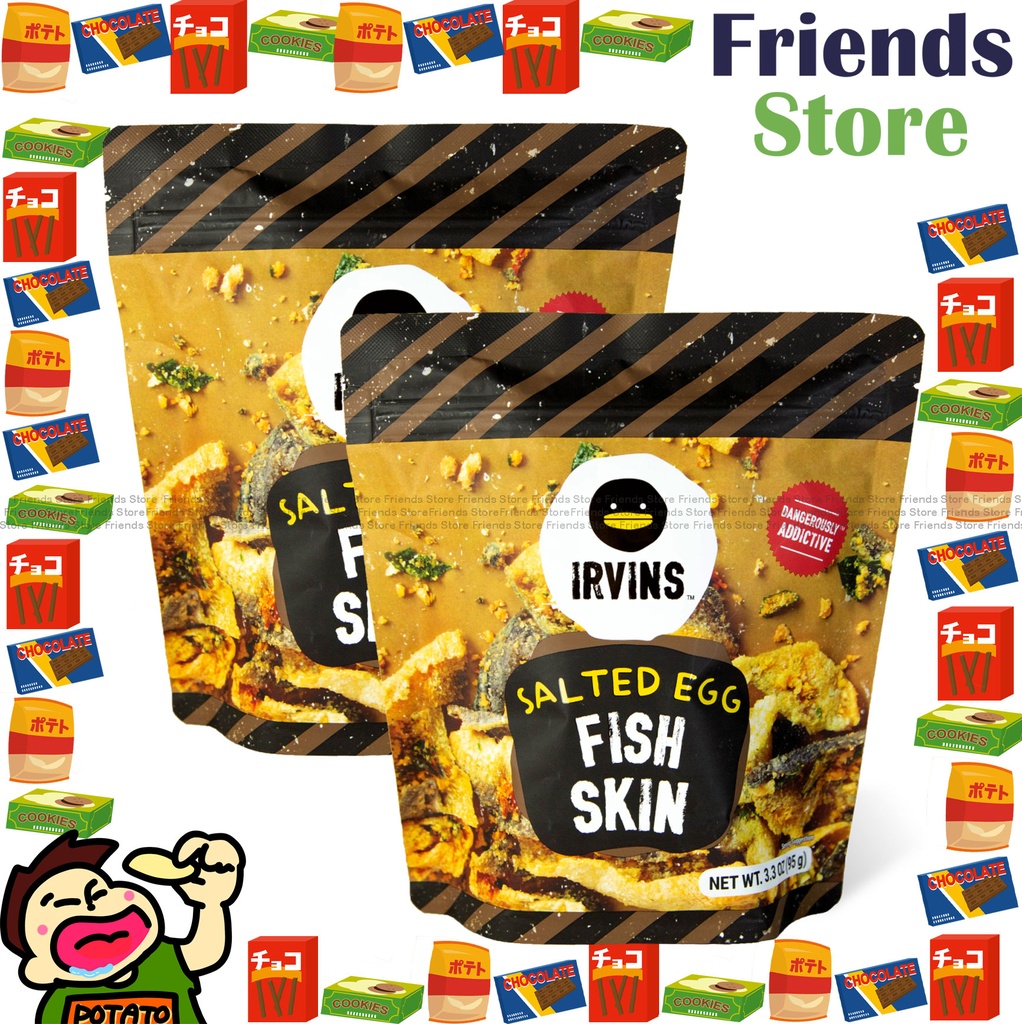 IRVINS - Singapore Salted Egg Fish Skin (95g X 2)  鹹蛋魚皮 (小包裝)
