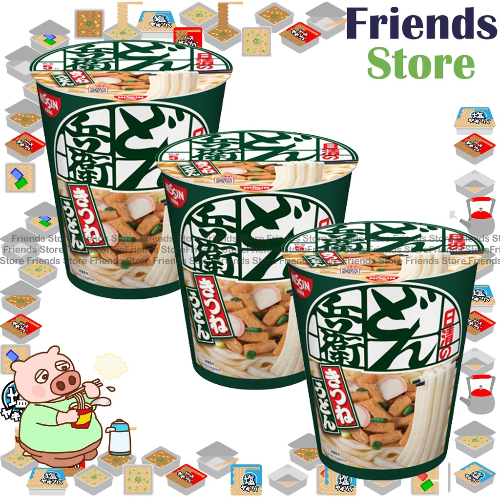 [400114HA] Nissin - [CUP] Donbei Kitsune Cup Instant Udon (82g X 3)
