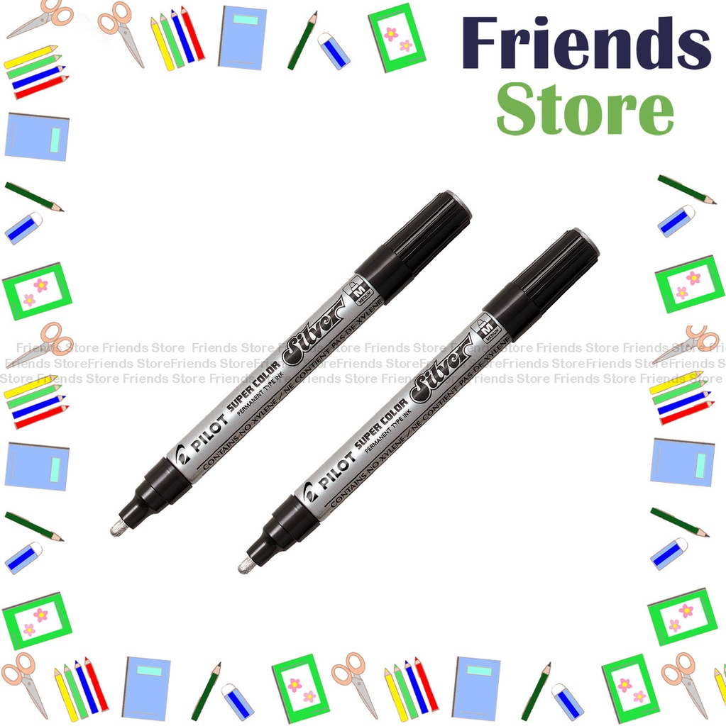 PILOT - Super Color 漆油筆 SC-S-M 銀色 X 2支