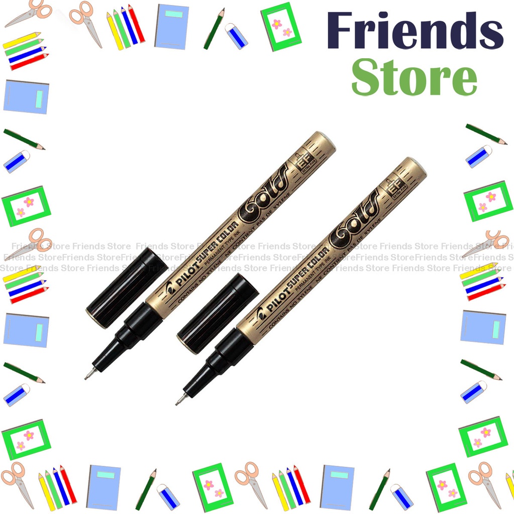 PILOT - Super Color EXTRA FINE Permanent Marker SC-G-EF GOLD X 2