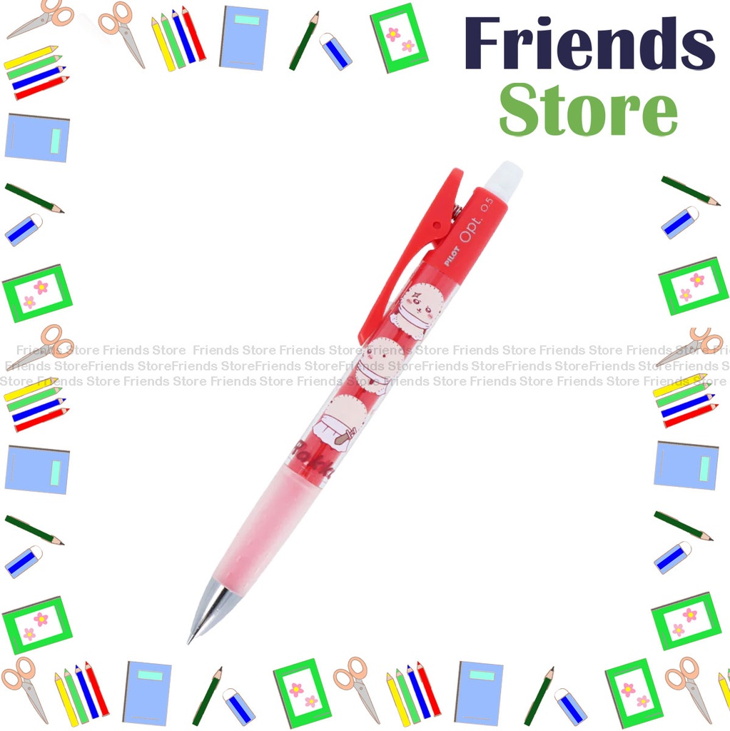 [124057C] PILOT - Made in Japan Chiikawa Series - Rakko OPT 0.5mm Red barrel Mechanical Pencil