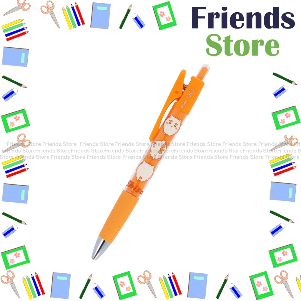 [124059D] PILOT - Made in Japan Chiikawa Series - Shisa OPT 0.7mm Orange barrel Black-ink Ball Point Pen