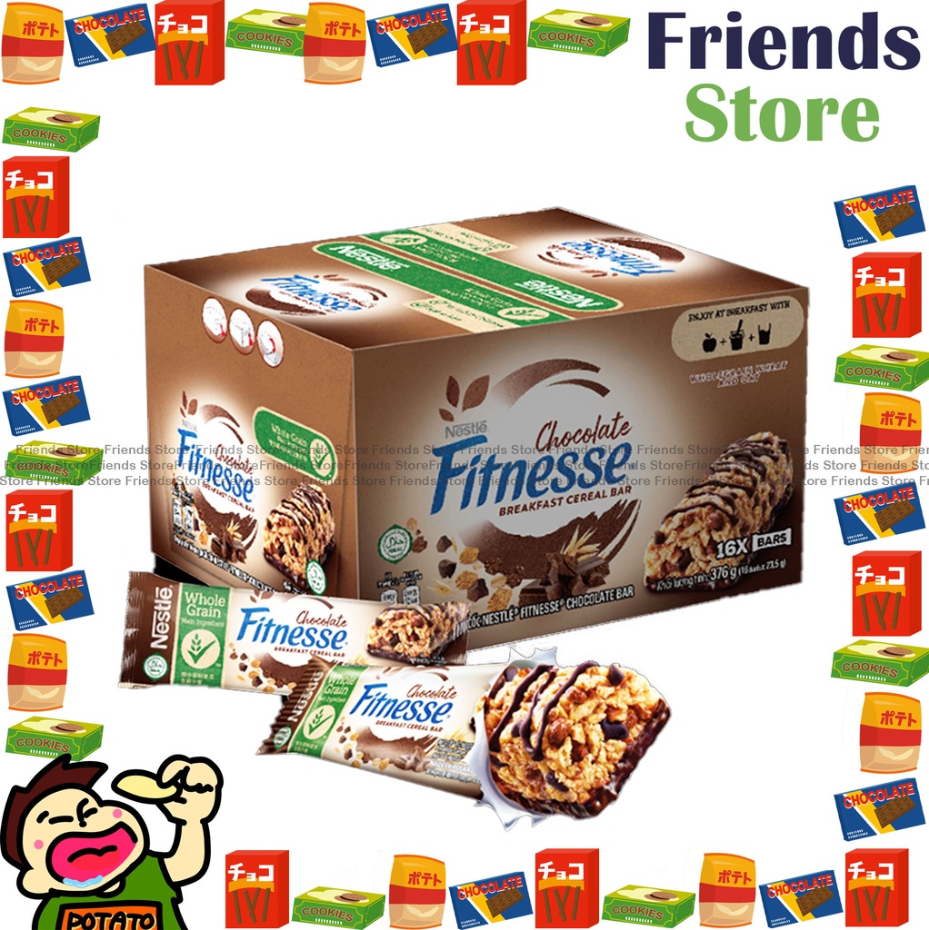 [4NES1A] ネスレ - ファイバーチョコレートシリアルバー（16本）