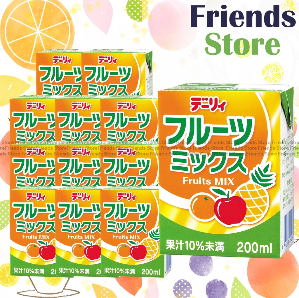 HOKKAIDO DAIRY - เครื่องดื่มโยเกิร์ตผลไม้รวม (200 มล. x 12)