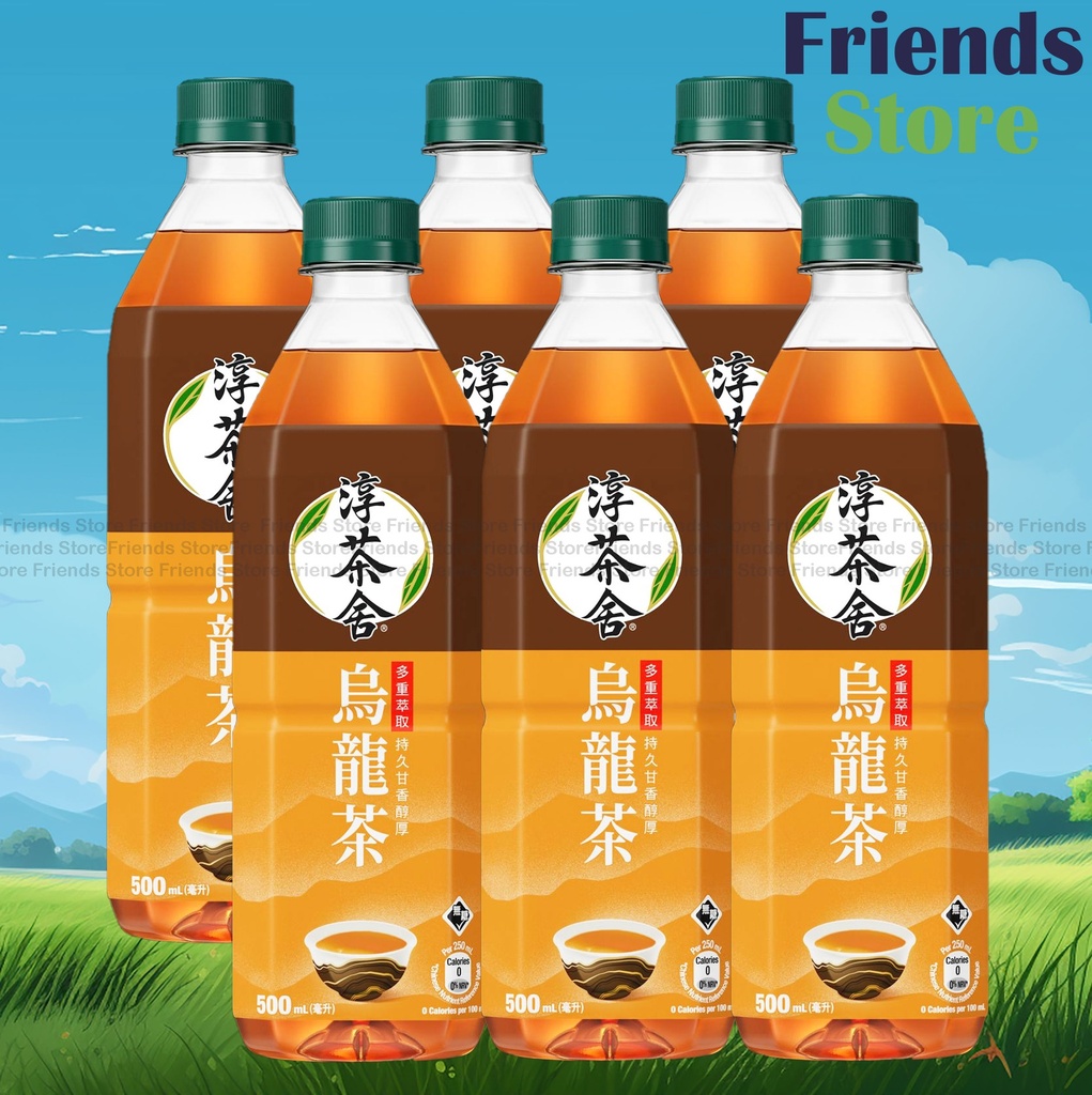 [400175F_6B] Authentic Tea House - Oolong Tea Beverage (No Sugar) (500ml X 6) 
