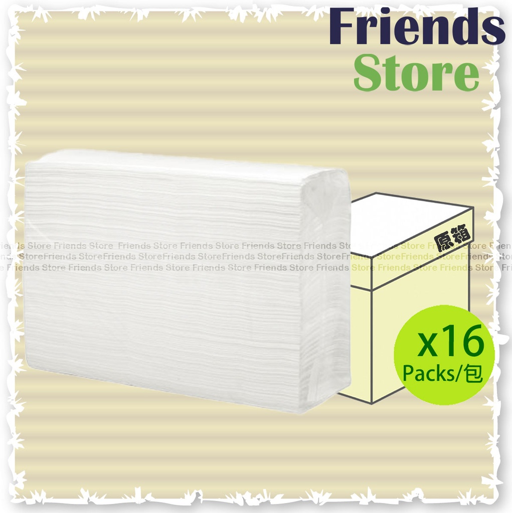[130167] VIRJOY - [Full case] M-fold Paper Towel (250sheets X 16) Y914JYA 透明包裝