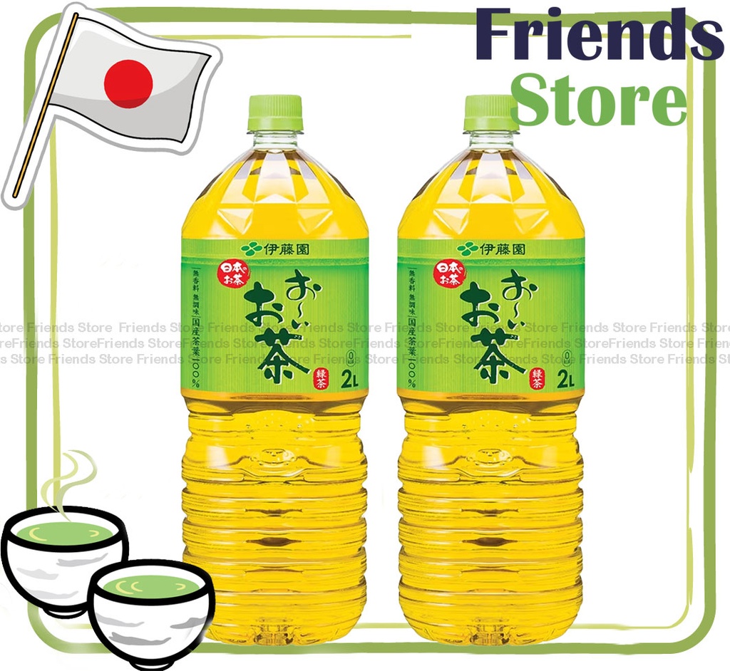 伊藤園 緑茶 大瓶 (2L x 2) (並行輸入品)