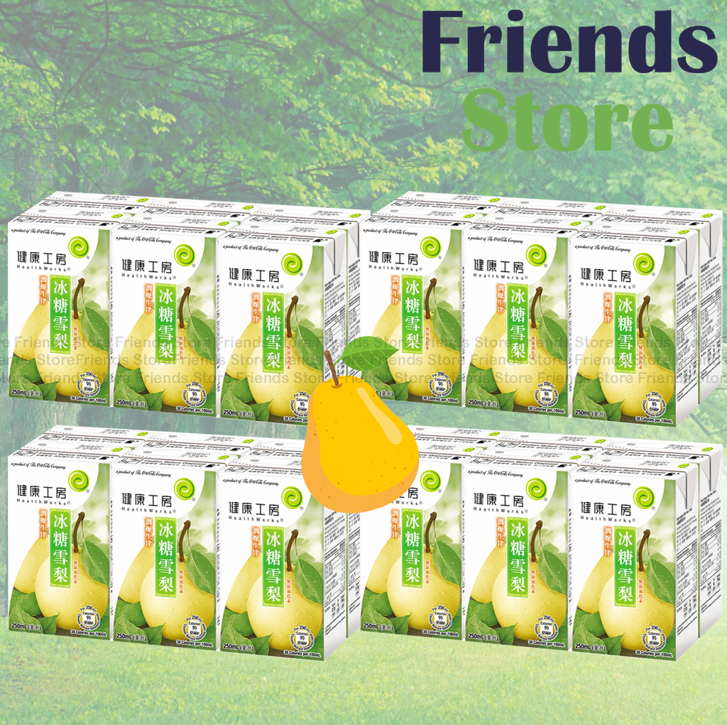 [400299F] HealthWorks - [ยกกล่อง] เครื่องดื่มน้ำตาลกรวดรสลูกแพร์ บรรจุในถุงกระดาษ (250 มล. x 6 x 4)
