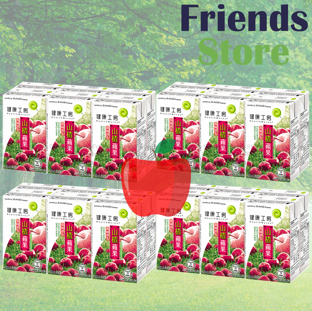 [400300F] HealthWorks - [Full case] "Paper-bag" Hawthorn Apple Juice Drink (250ml X 6 X 4)
