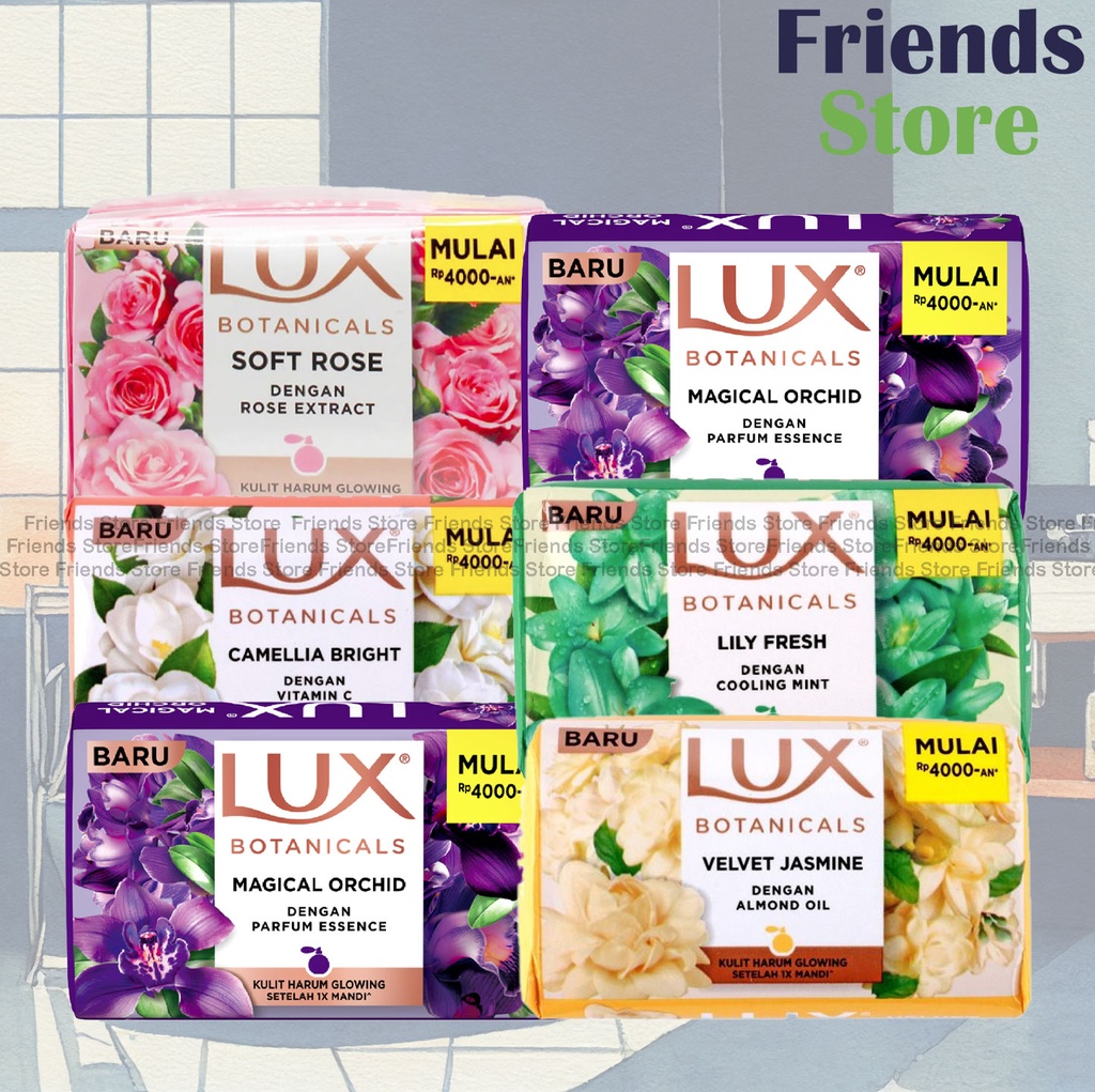 [4NO5A] LUX - สบู่สำหรับอาบน้ำ (คละกลิ่น) (แพ็คละ 6 ก้อน) (กลิ่นต่างๆ สุ่มเลือก)