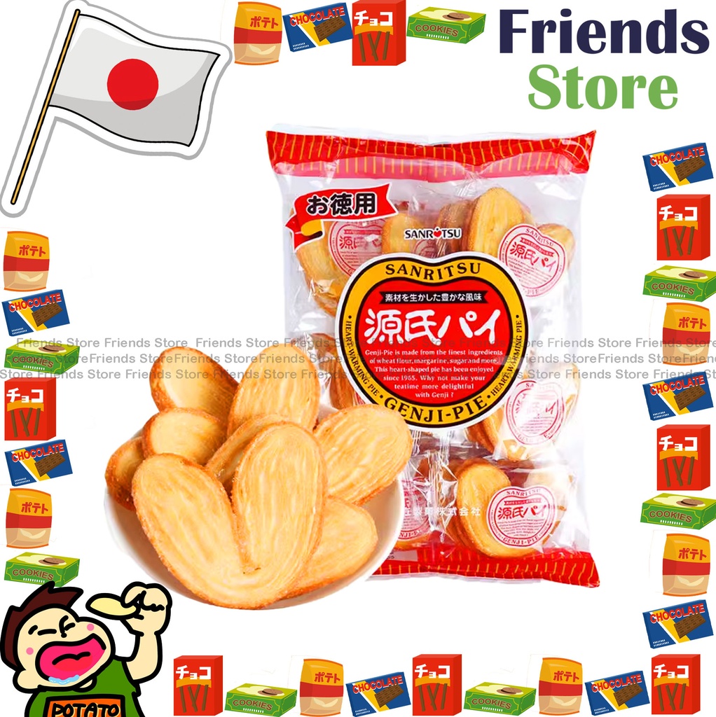 OK - Sanli Confectionery - 徳勇源氏パイ バタフライクッキー 個包装 (1パック2枚入り x 12) (並行輸入品)