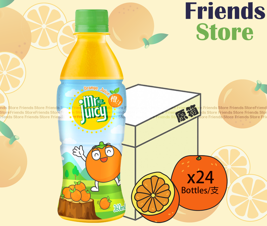 [4007593_1] Mr. Juicy - [Full case] Orange Juice Drink (360ml x 24)