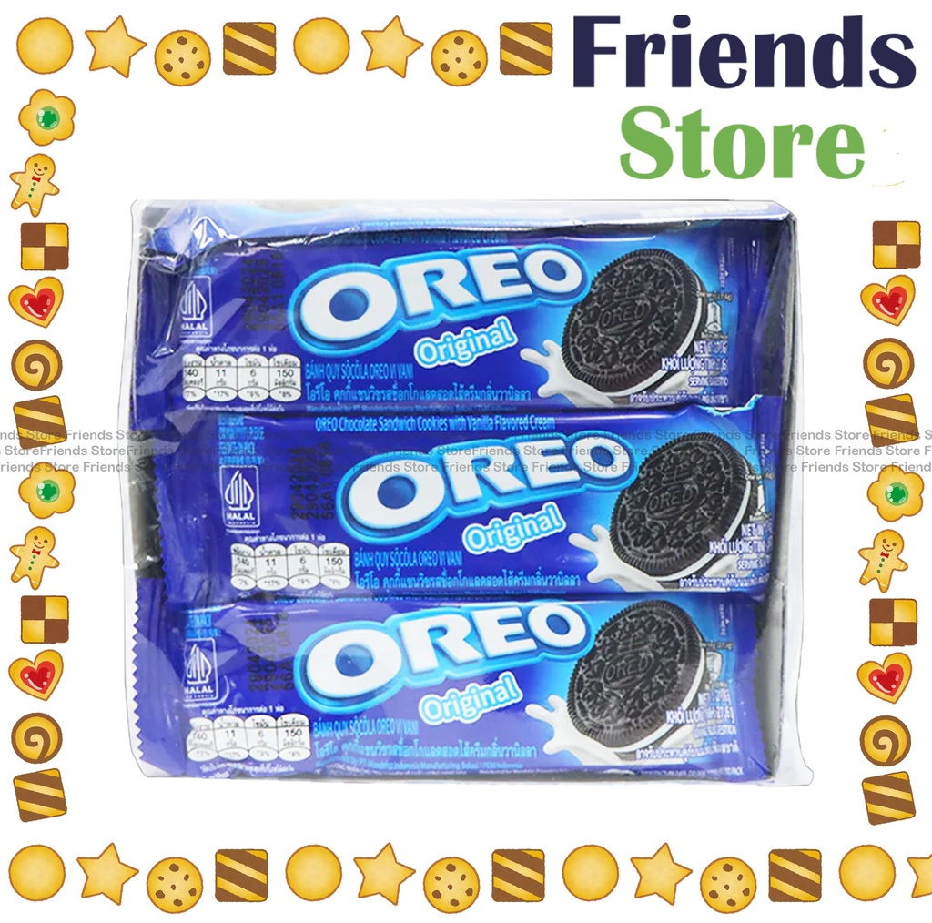 Oreo - 夾心餅乾 香草雲呢嗱味 331.2克 (27.6克 X 12)