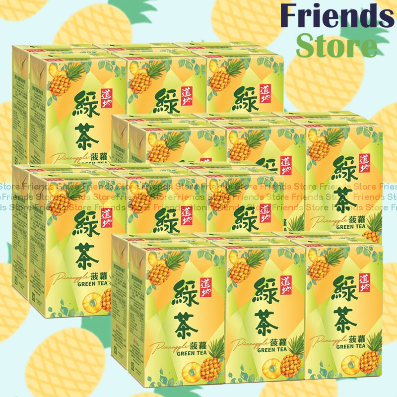 道地 - [原箱] 紙包裝 菠蘿綠茶 飲品 (250毫升 X 6 X 4)