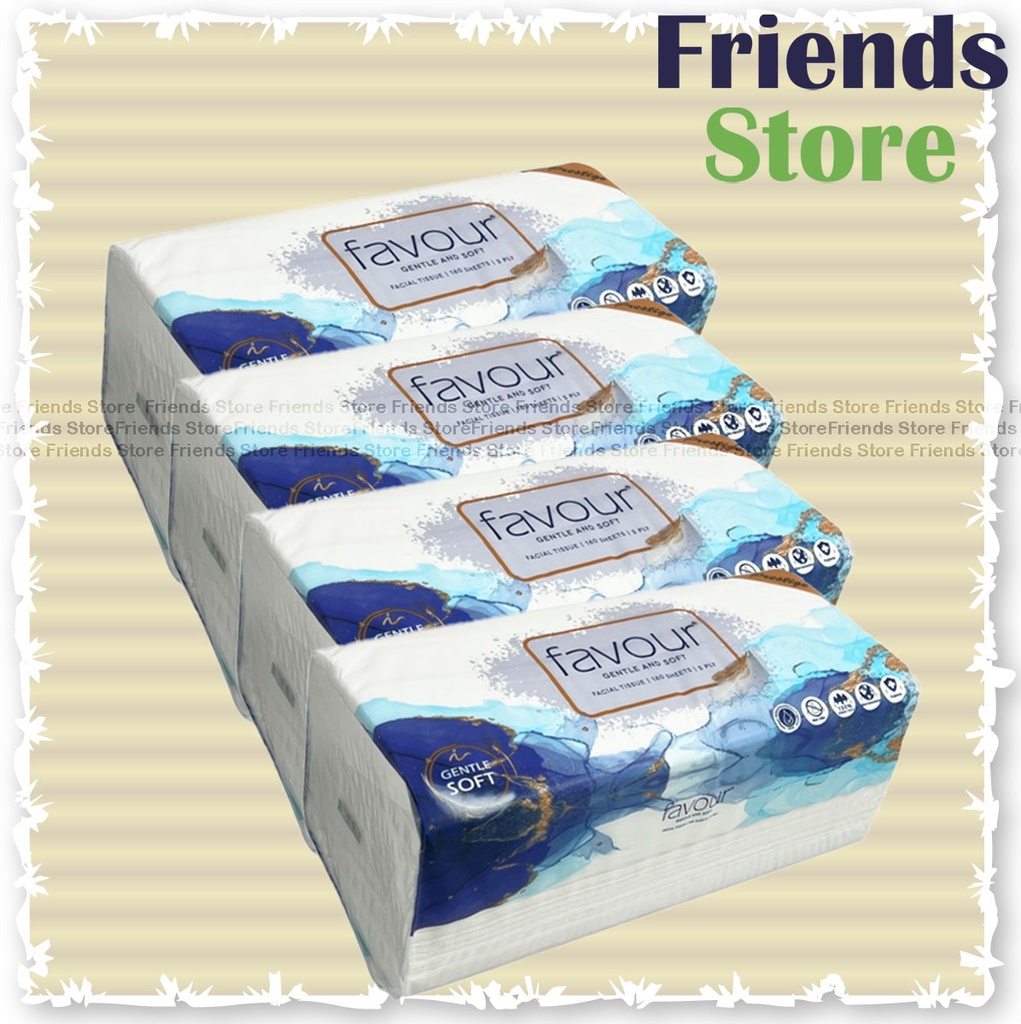 [13019H] Favour 3層面紙 (每包160張 X 4)