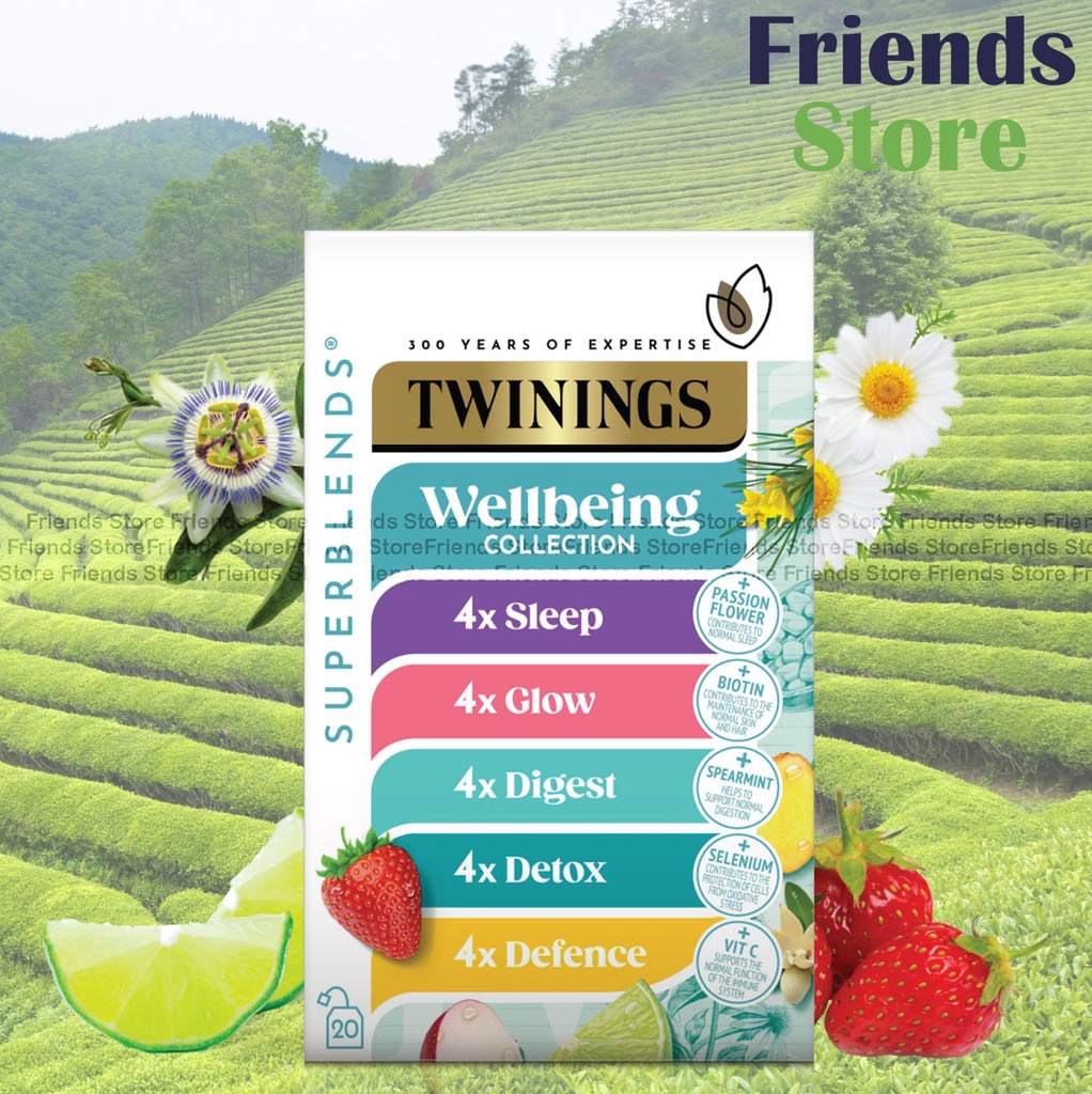 [4004412ZD] TWININGS - Superblends Wellbeing Collection (Defence; Glow; Digestion; Detox; Sleep) (20s/box)