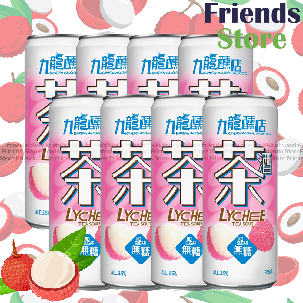 [400445H] Kowloon Alcohol Unlimited Co Lychee Tea Sour(325ml X 8)
