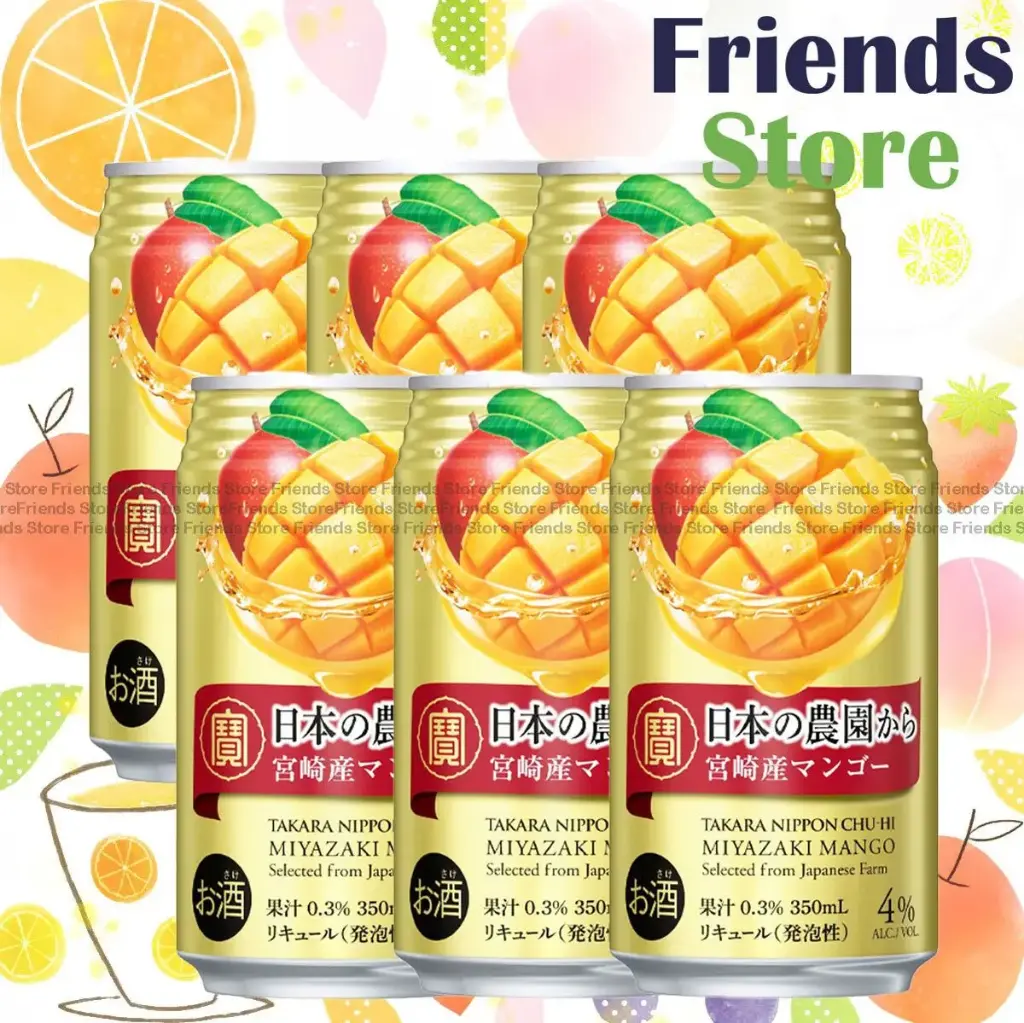 [40109J] Takara - Japan Nippon Chu-Hi Nihon no Nouen Kara Miyazaki Mango Flavour 芒果味 (350ml X 6)