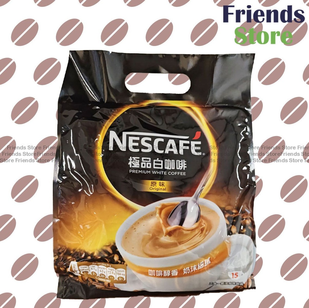 NESCAFÉ - Premium White Coffee Original 3 in 1 Instant Coffee Mix (29g X 15)