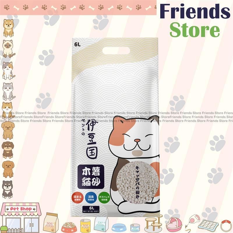 [IZ43348] 伊豆国 - Izukuni キャッサバ猫砂 6L (2.5kg)