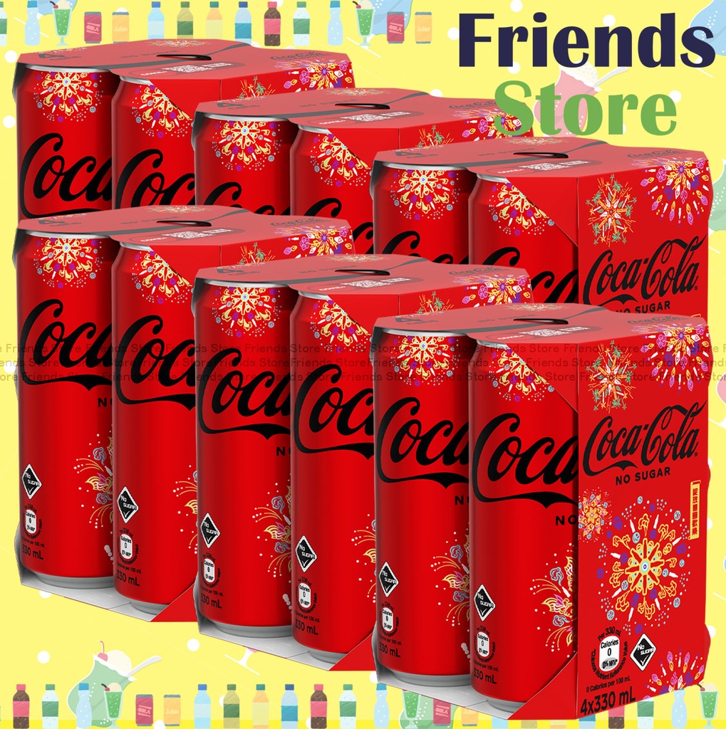 可口可樂 - [原箱] "高罐" 零系可樂汽水  (330毫升 X 4 X 6) #Coke #Coca-Cola