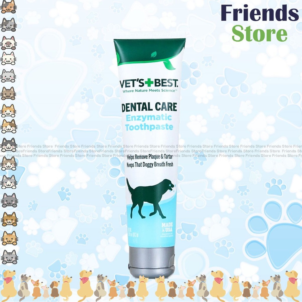 [VBT10096] VET'S BEST - 犬用天然酵素潔齒牙膏 99.2g