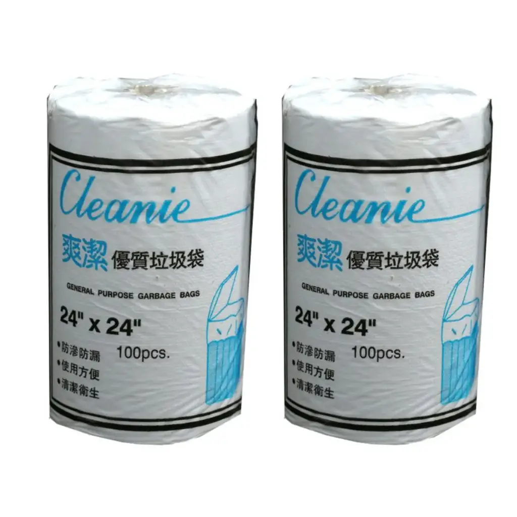 [23004NA] Cleanie - General Purpose Garbage Bags (24"x24") x 2 rolls （410152）