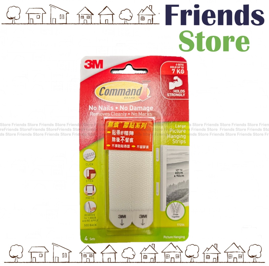 3M - Command™ Picture Hanging Strips - Large (17206)