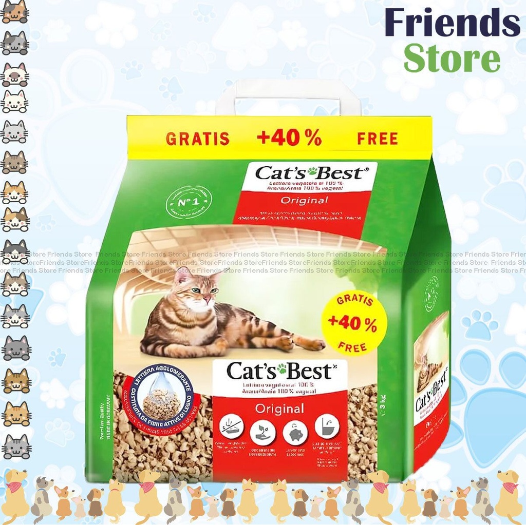 Cat's Best - 德國 黏結吸臭 木貓砂 3kg 高吸水量 除臭抗菌 凝結快 環保