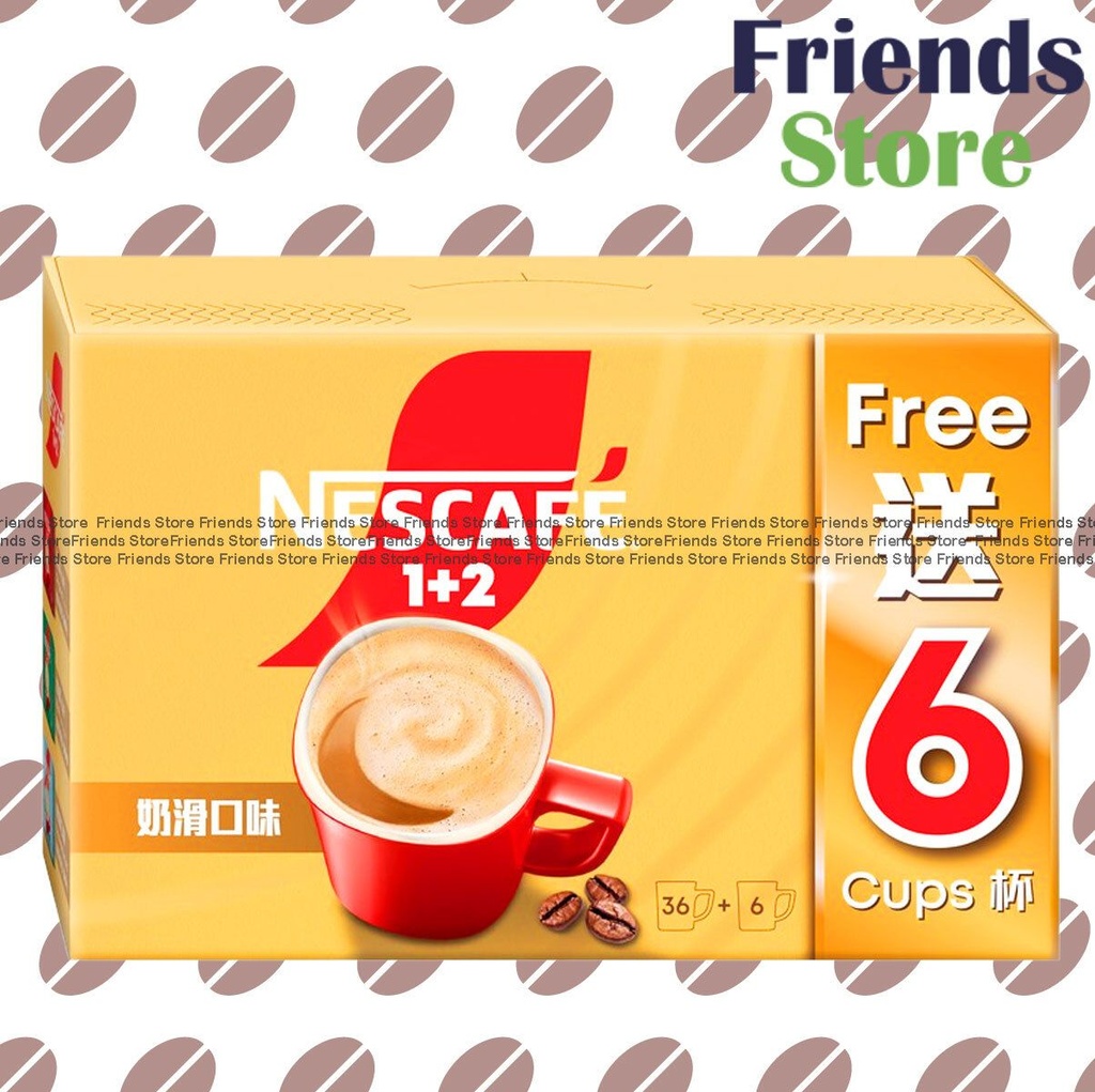 NESCAFÉ - 1+2 スムース＆ミルキー インスタントコーヒーミックス 36本＋6本入