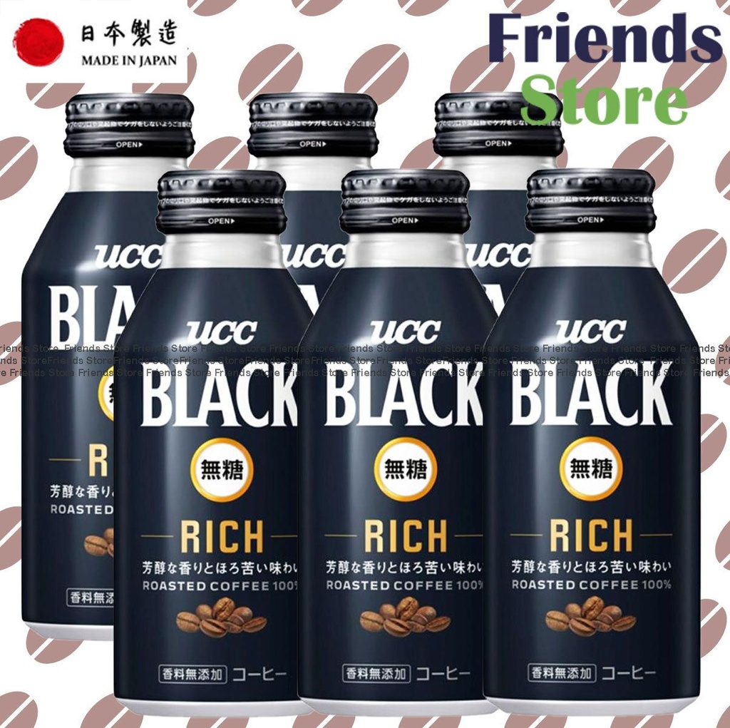 UCC - Rich 純黑咖啡 香醇濃郁 (375克 X 6)  (平行進口)