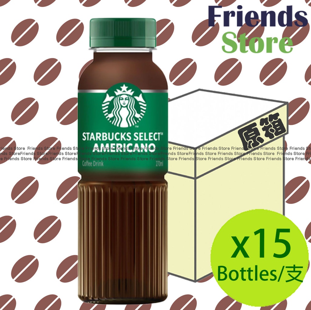Starbucks – [Full Case ] Select Bottled Americano Coffee (270ml x 15)