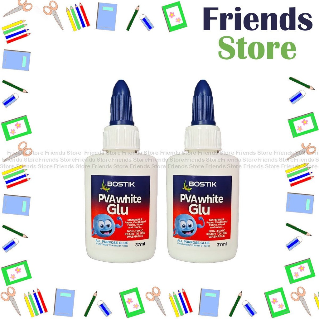[12758C1] Bostik - PVA All Purpose White Glue (37ml X 2)