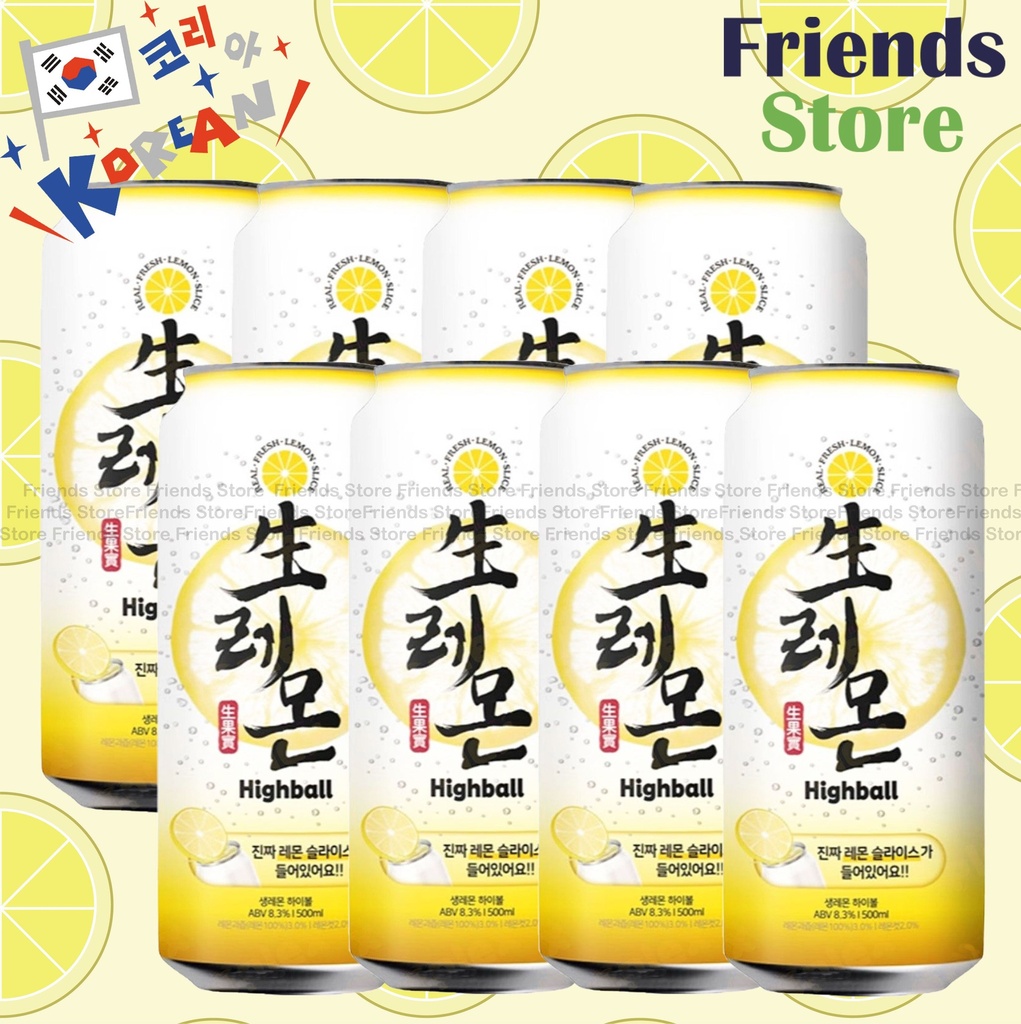brewguru - 韓國 原片生檸檬 高球有汽雞尾酒 Highball (500毫升 X 8)