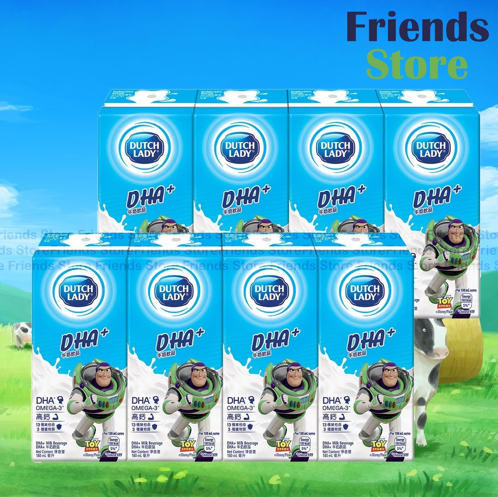 DUTCH LADY - DHA+ Milk Beverage (180ml x 4 X 2) Packing Randomly Dist.