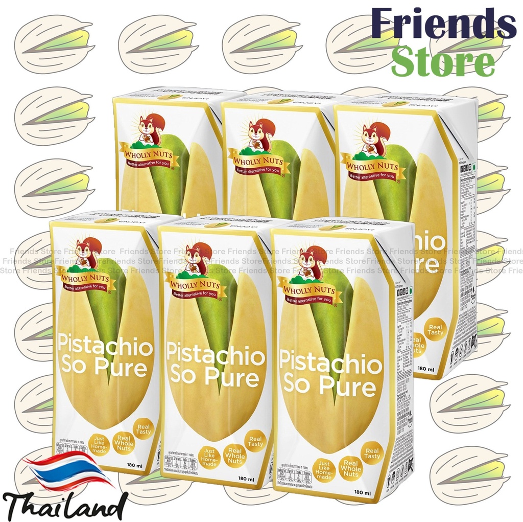 WHOLLY NUTS - Thailand Pistachio Milk (180ml x 3 x 2)