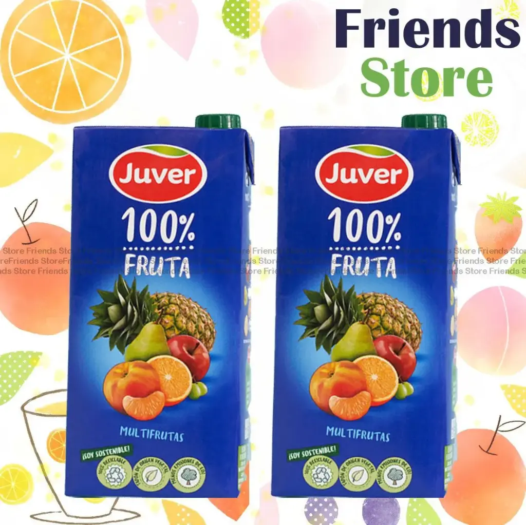Juver - スペイン 100% FRUTA マルチフルーツ ジュース (1L x 2本)