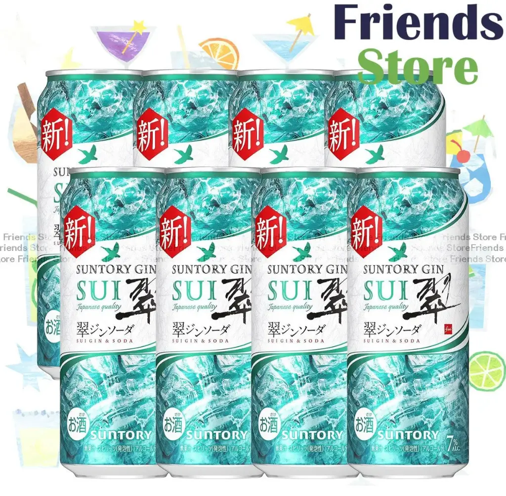三得利 - 日本 罐裝 翠 氈酒梳打飲品 (500毫升 X 8)