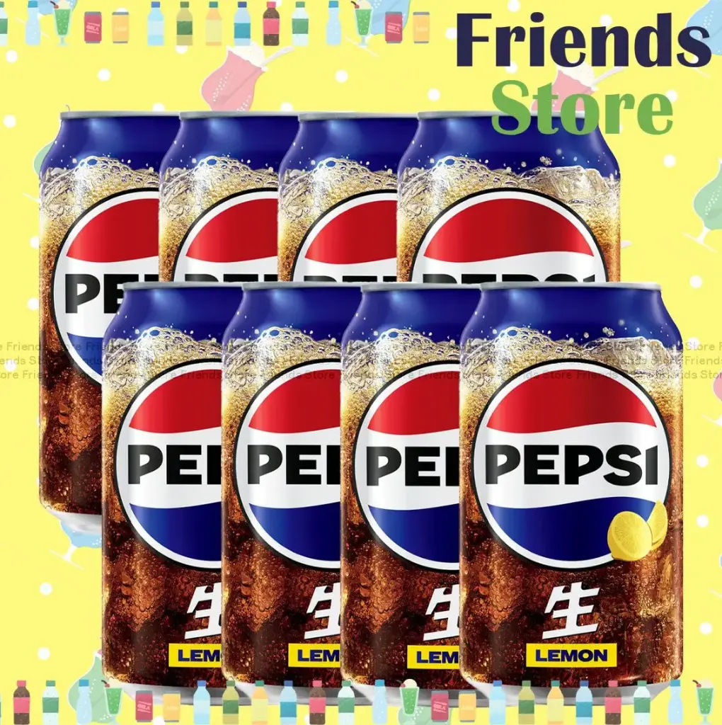 [400398Q] ペプシ − 生﻿（レモンフレーバー）コーラ炭酸飲料（330ml×8本）