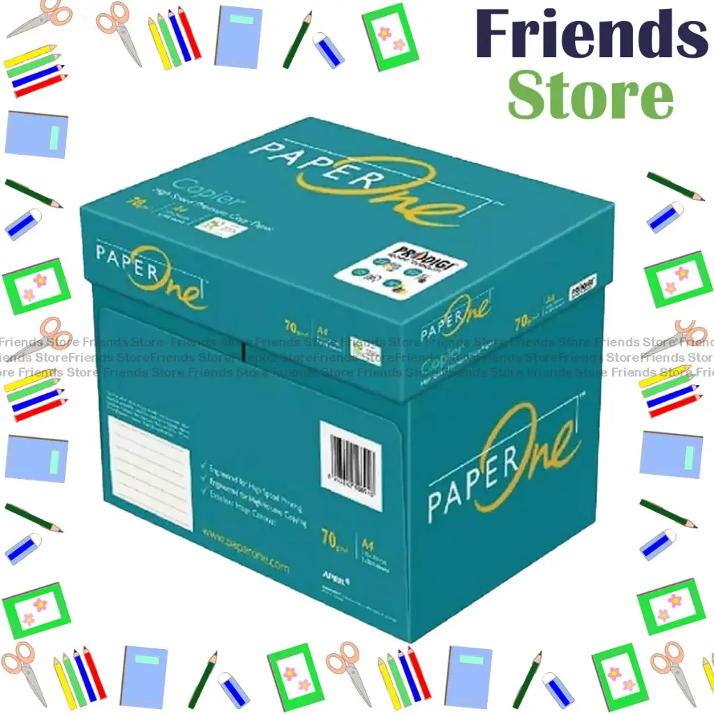 กระดาษ Paperone - [ยกกล่อง] กระดาษอเนกประสงค์ขนาด A4 70 แกรม - 5 รีม (2500 แผ่น)