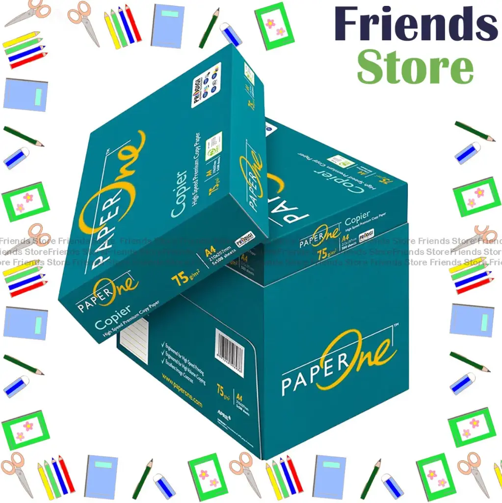 [17006F] Paperone - [Full Case] A4 All Purpose Paper 75gsm - 5 reams (2500sheets)