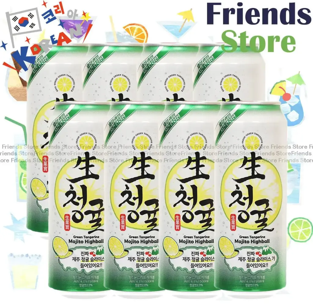 Brewguru - Korea Real Fresh Green Tangerine Mojito Highball (500ml X 8)