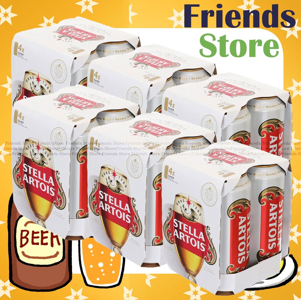 [400446JF] Stella Artois - [Full Case] Stella Artois King Can Lager Beer (500ml X 24) #Dealer's goods of hk 