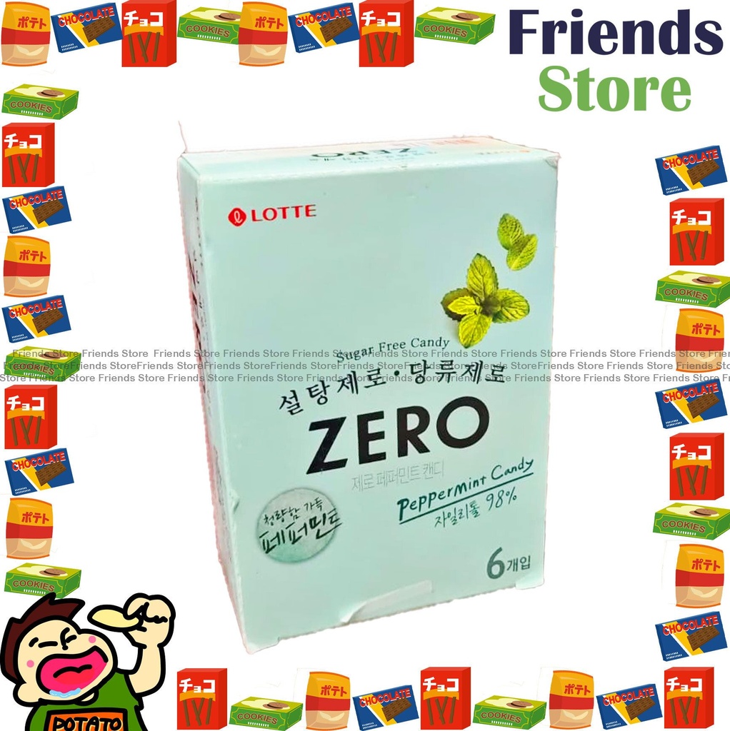 樂天 - [原盒] 韓國Zero香薄荷糖 鐵盒裝 (28克 x 6) (平行進口)*商品食用日期格式為: 年-月-日