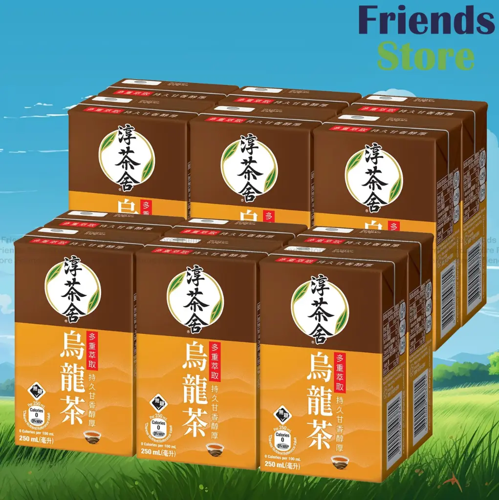 [4007618] 淳。茶舍 - 紙包裝 烏龍茶飲料(無糖) (250毫升 X 6 X 2)