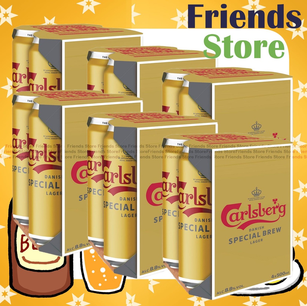 [400145QF] Carlsberg - [Full case] <King Can> Carlsberg Danish Special Brew Lager Beer (500ml X 24) (Authorized goods)
