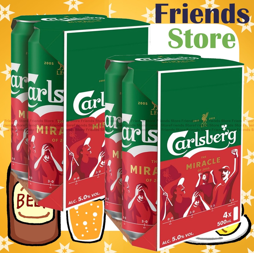 Carlsberg - <King Can> Carlsberg ビール（500ml×8本）（正規品）