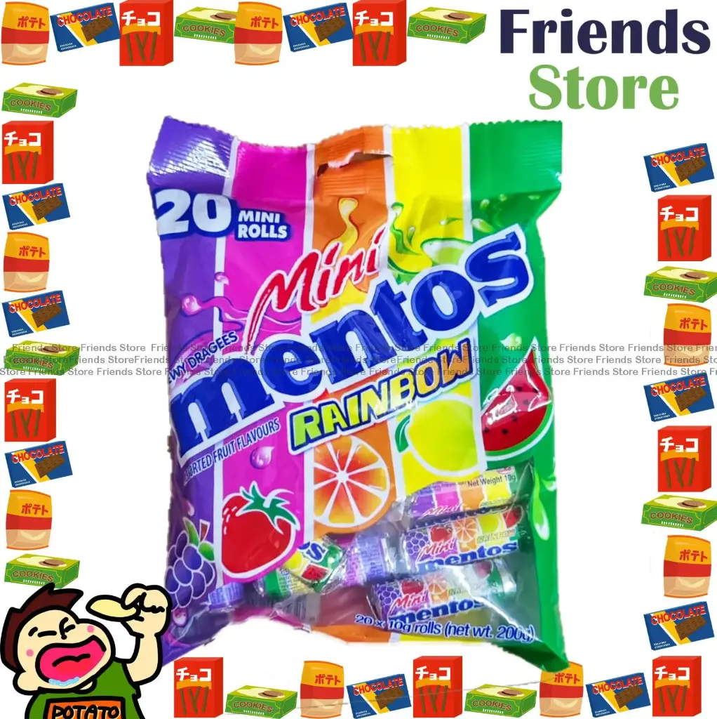 [4im5] Mentos - メントス ミニ ニュー レインボーバッグ (200g × 1)﻿